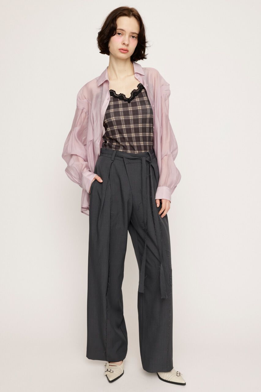 SLY「CENTER TAPE TUCKED TROUSERS」|その他|