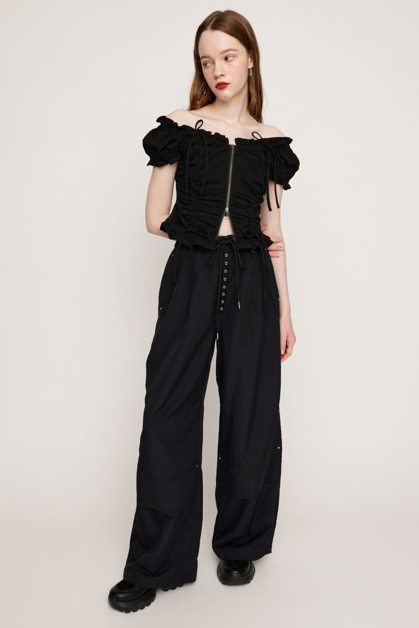 SLY「FRONT BUTTON STRAIGHT パンツ」|その他|