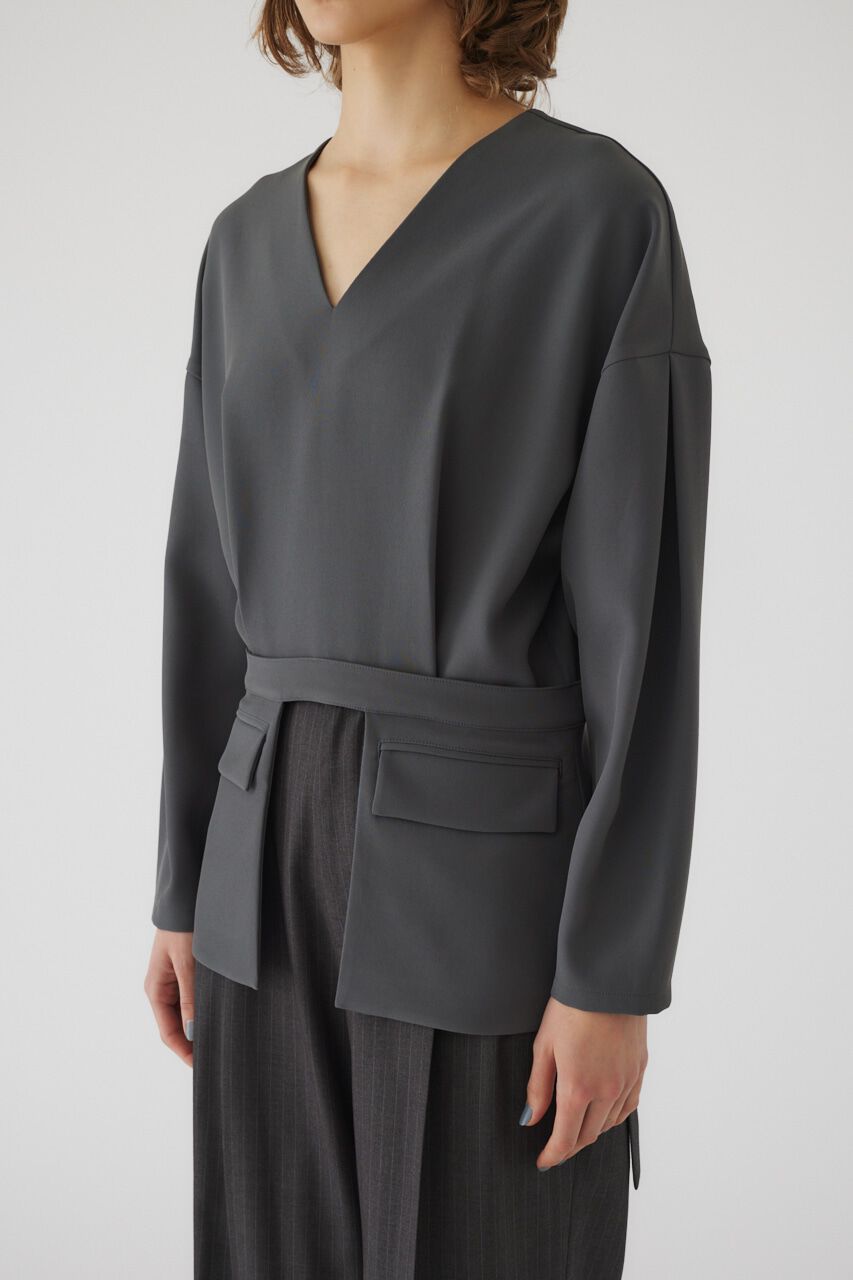 RIM.ARK 「Flap pk 2way tops」|シャツ・ブラウス|GRY