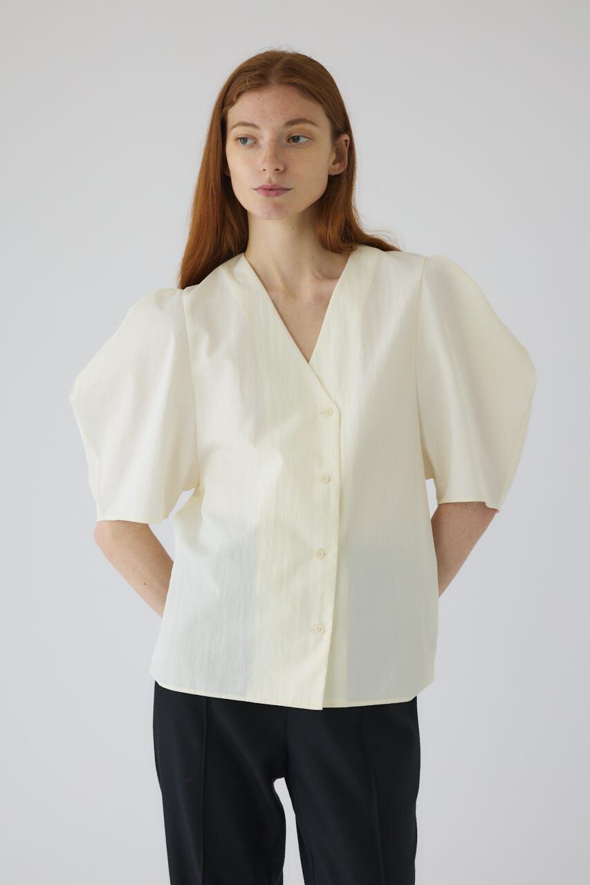 RIM.ARK 「Volume sleeve v-neck SH」|シャツ・ブラウス|