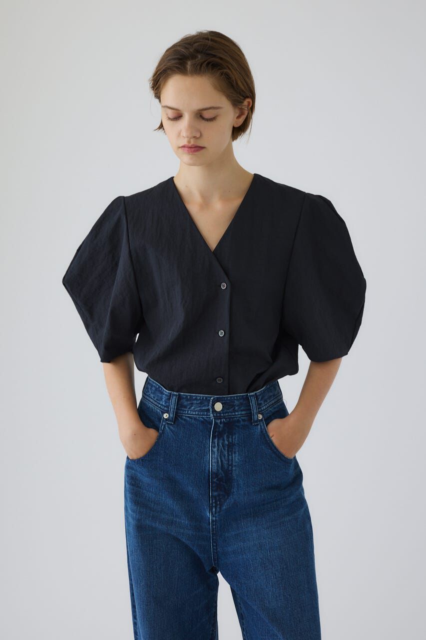 RIM.ARK 「Volume sleeve v-neck SH」|シャツ・ブラウス|