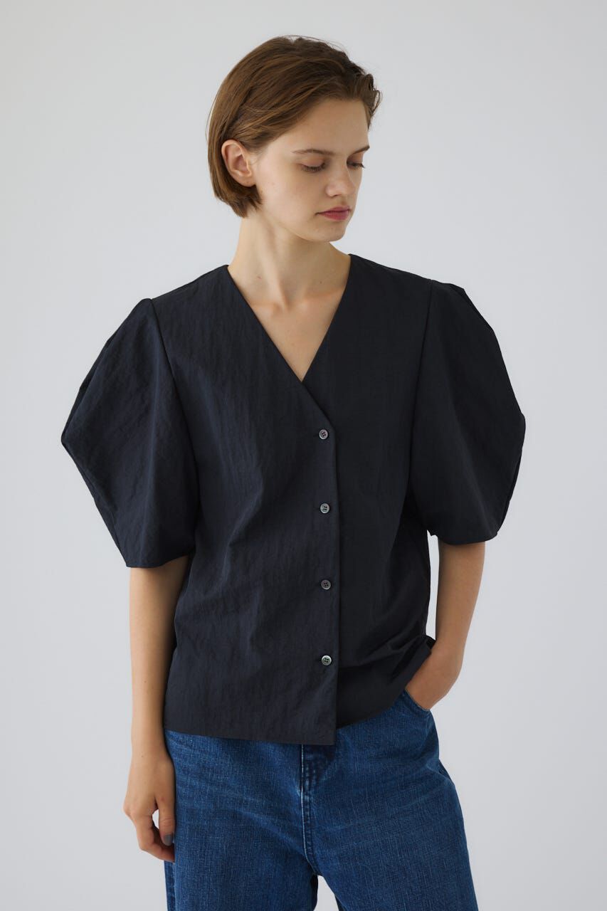 RIM.ARK 「Volume sleeve v-neck SH」|シャツ・ブラウス|