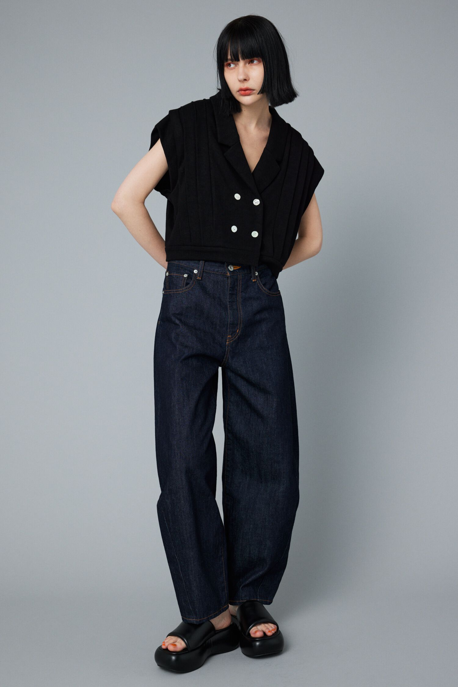 HeRIN.CYE「Collar cut tops」|Tシャツ・カットソー|