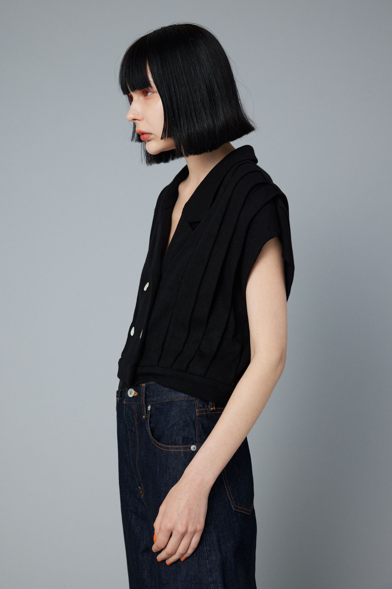 HeRIN.CYE「Collar cut tops」|Tシャツ・カットソー|