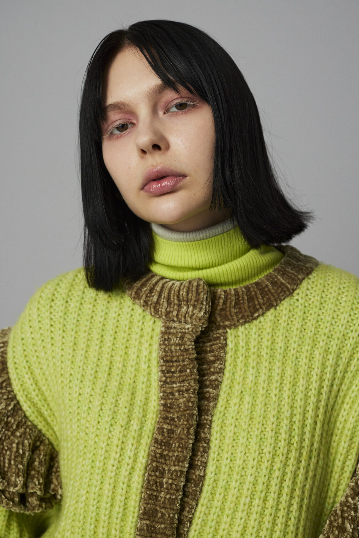 HeRIN.CYE「Frill shoulder cardigan」|カーディガン|