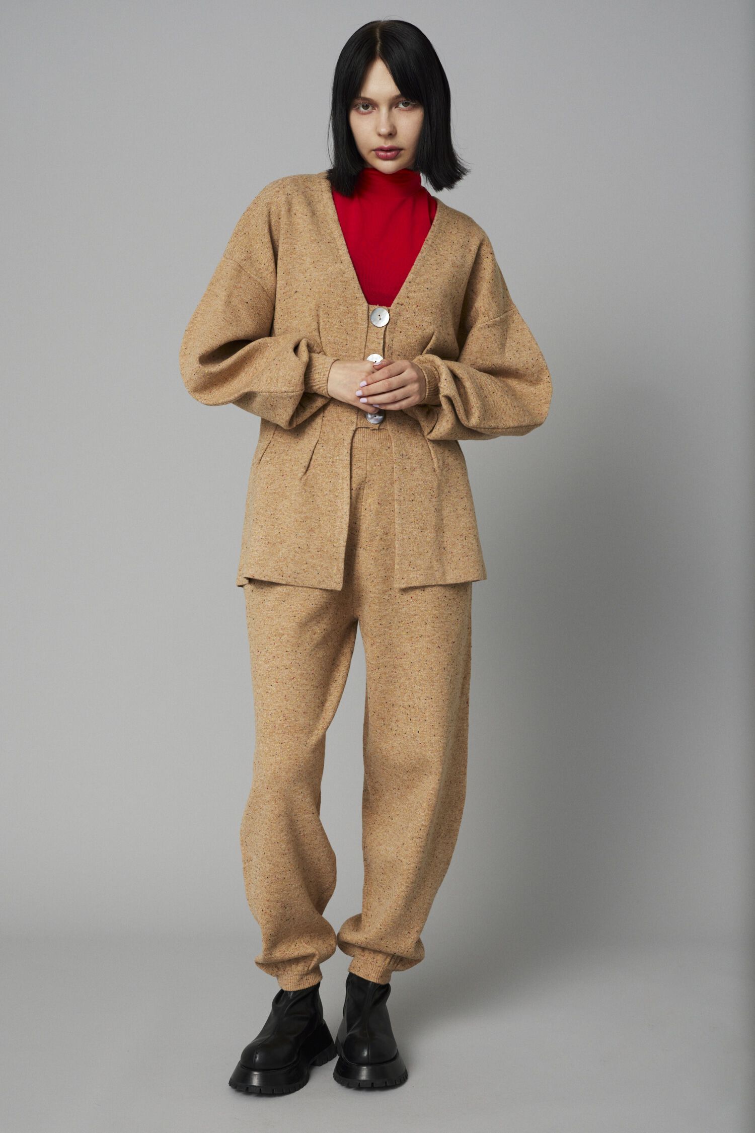 HeRIN.CYE「Nep knit cardigan」|カーディガン|