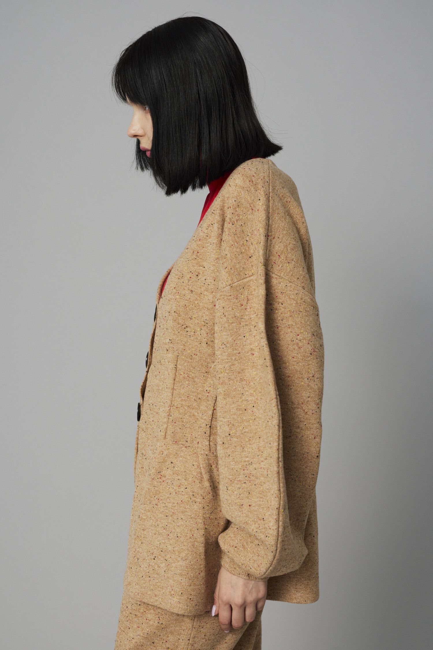 HeRIN.CYE「Nep knit cardigan」|カーディガン|