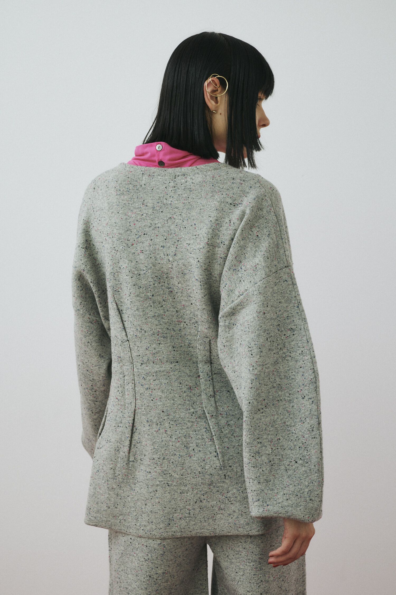 HeRIN.CYE「Nep knit cardigan」|カーディガン|