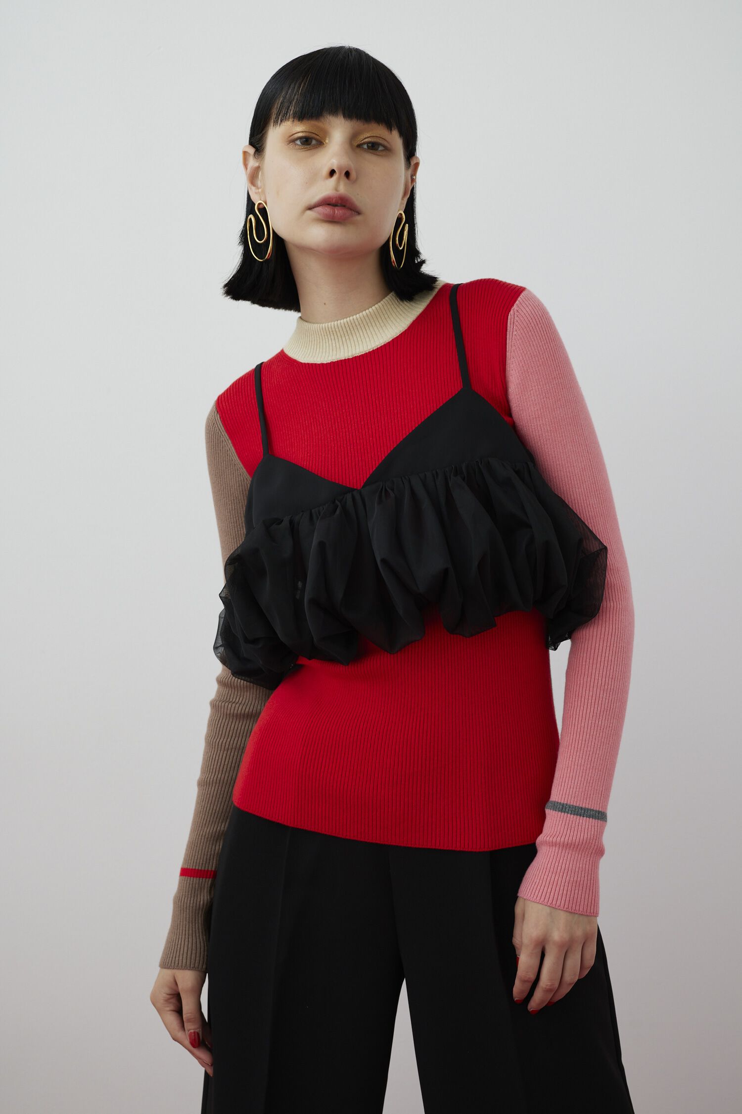 HeRIN.CYE「Balloon bustier」|シャツ・ブラウス|BLK