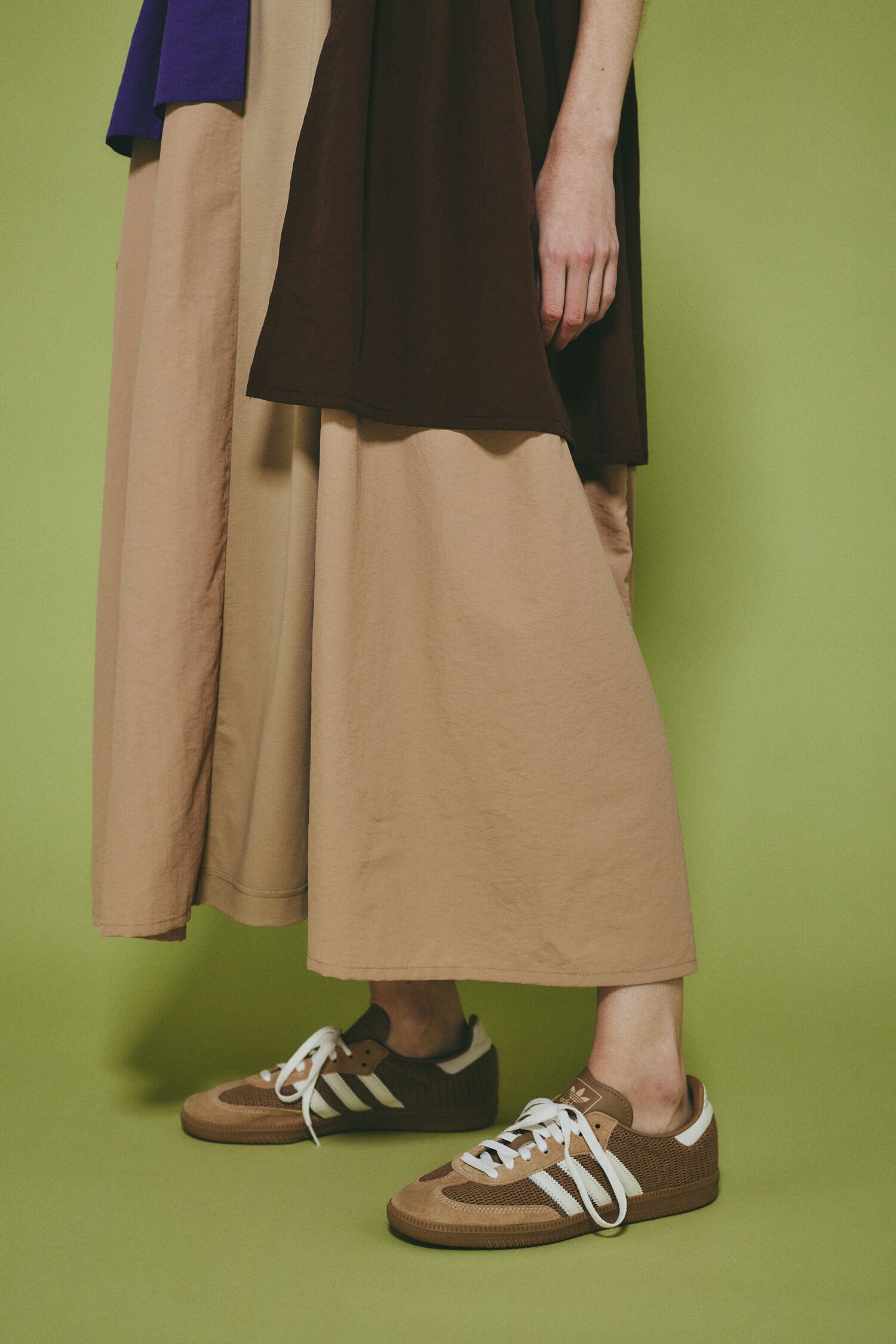 HeRIN.CYE「Tuck sleeve docking dress」|ワンピース|