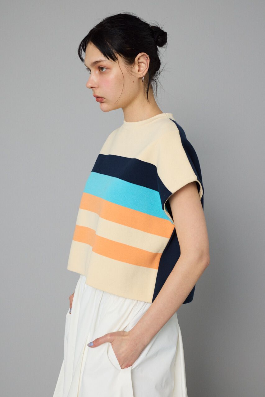 HeRIN.CYE「Border box tops」|ニット・セーター|