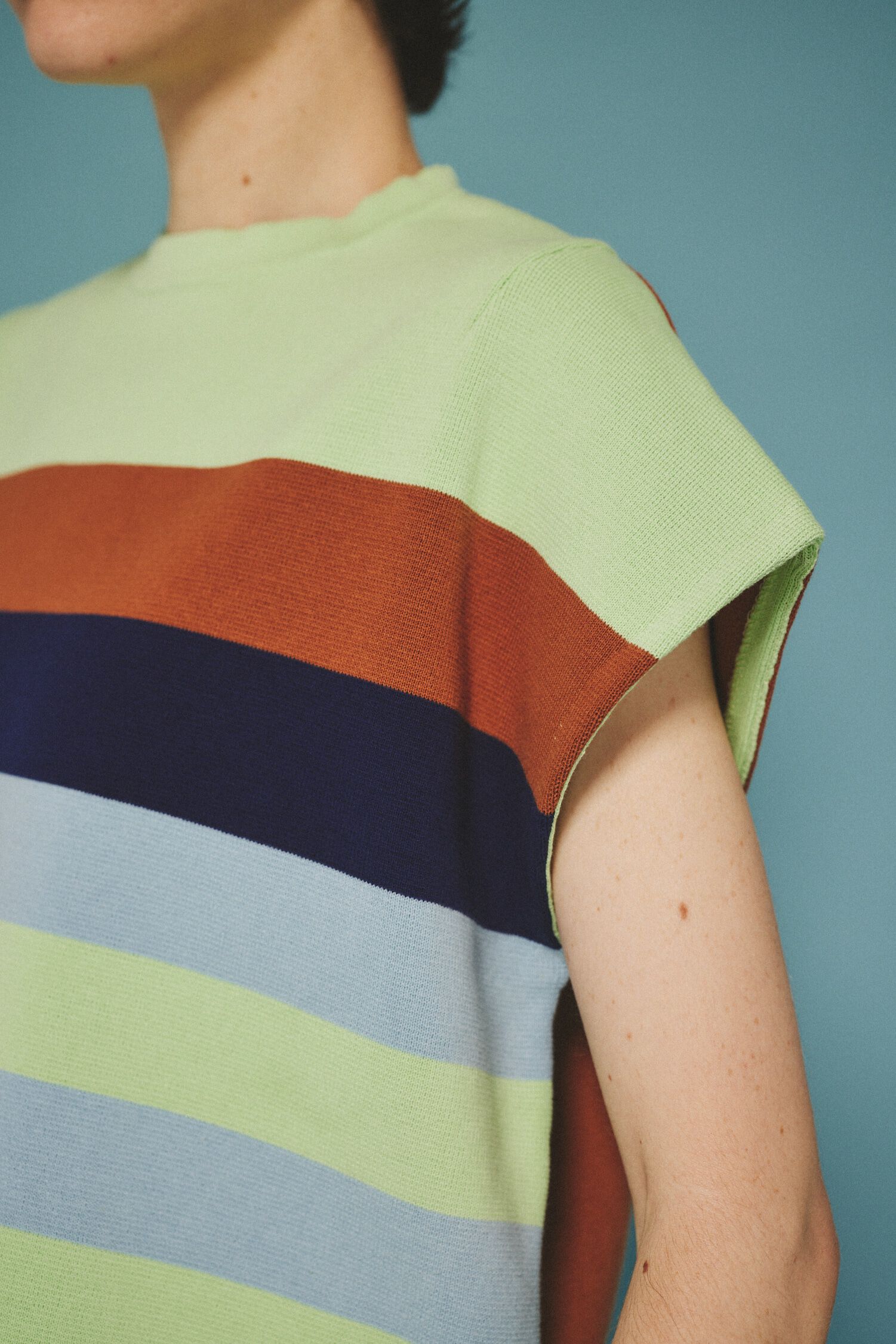 HeRIN.CYE「Border box tops」|ニット・セーター|