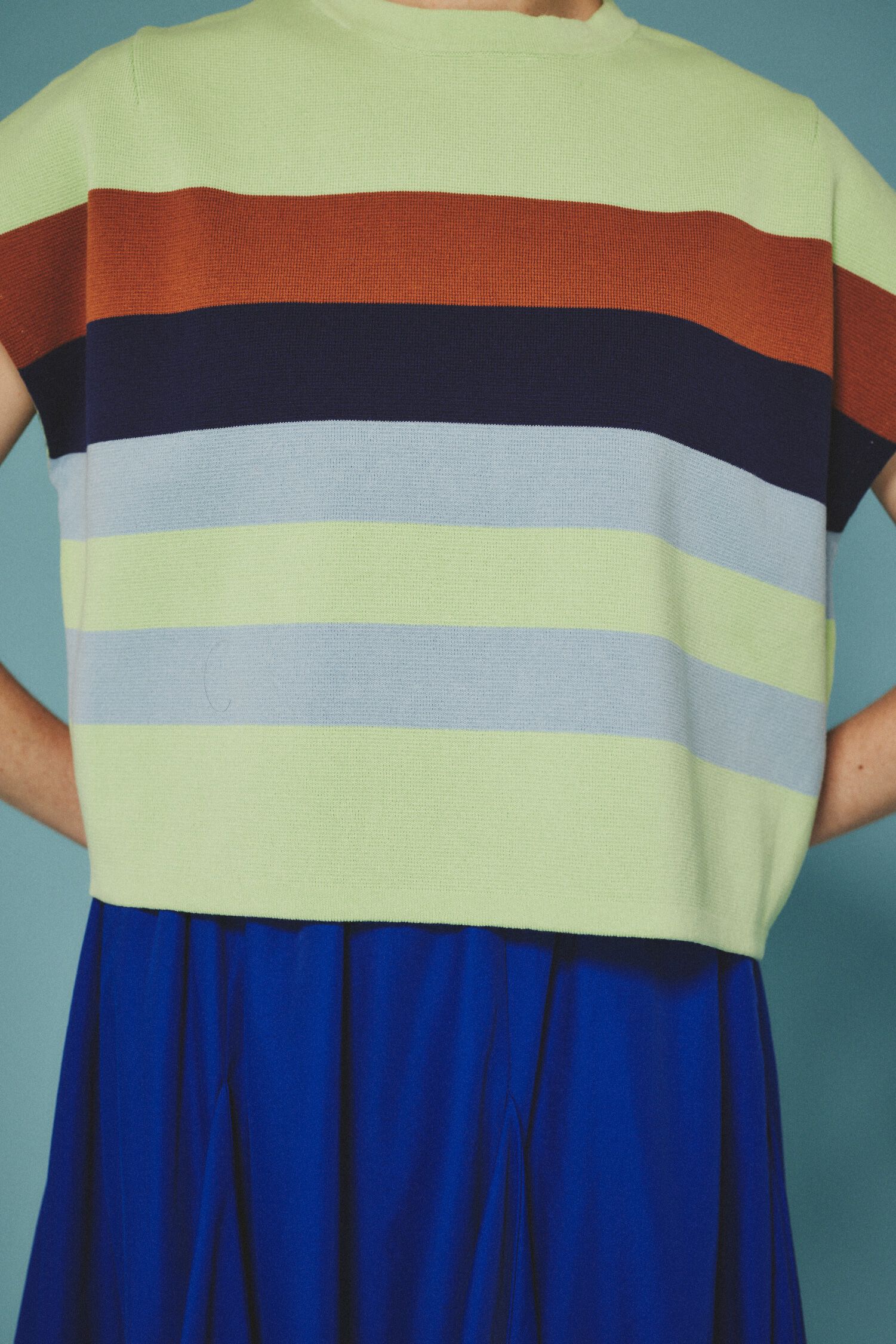 HeRIN.CYE「Border box tops」|ニット・セーター|