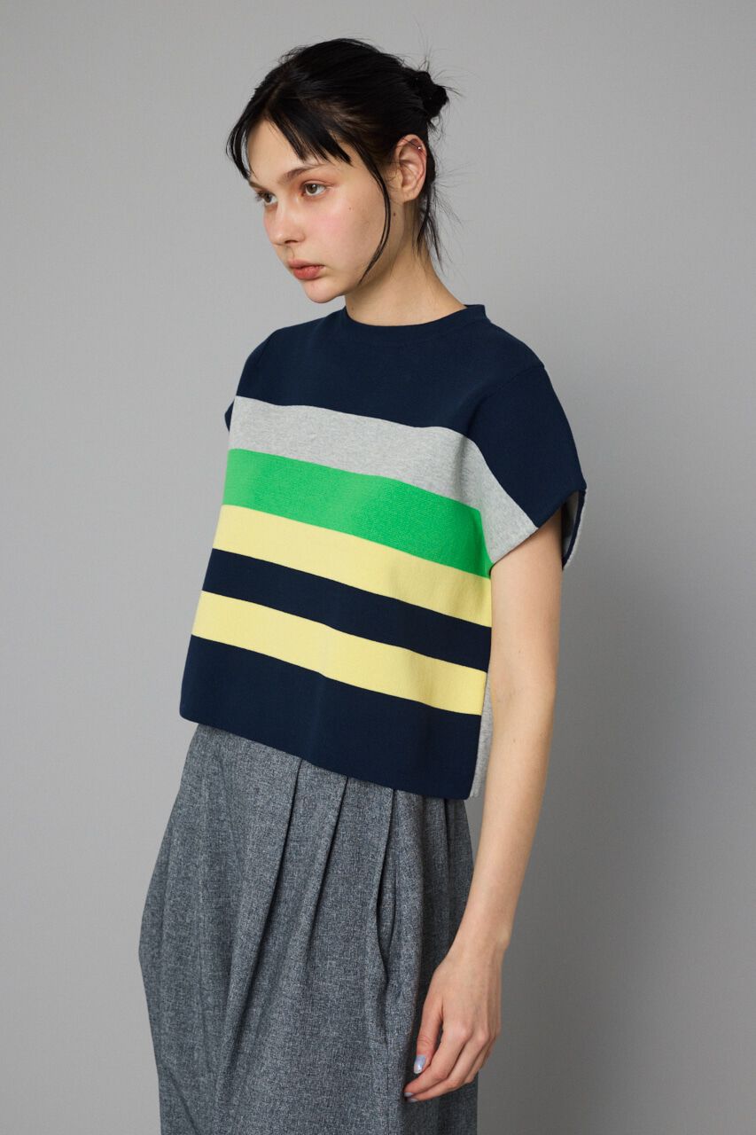 HeRIN.CYE「Border box tops」|ニット・セーター|