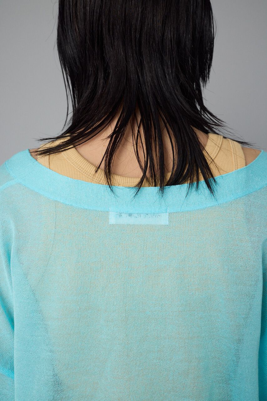 HeRIN.CYE「Sheer line cardigan」|カーディガン|