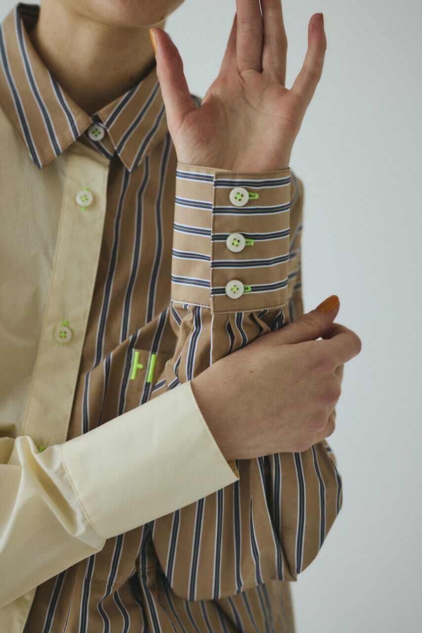 HeRIN.CYE「Bicolor shirt」|シャツ・ブラウス|