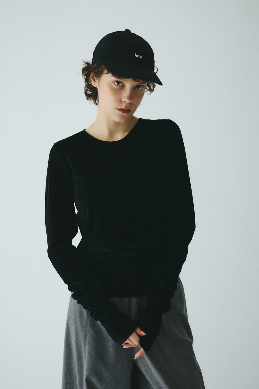 HeRIN.CYE「Velor cut tops」|Tシャツ・カットソー|BLK