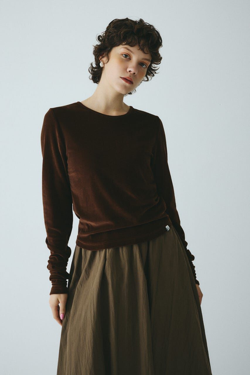 HeRIN.CYE「Velor cut tops」|Tシャツ・カットソー|BRN