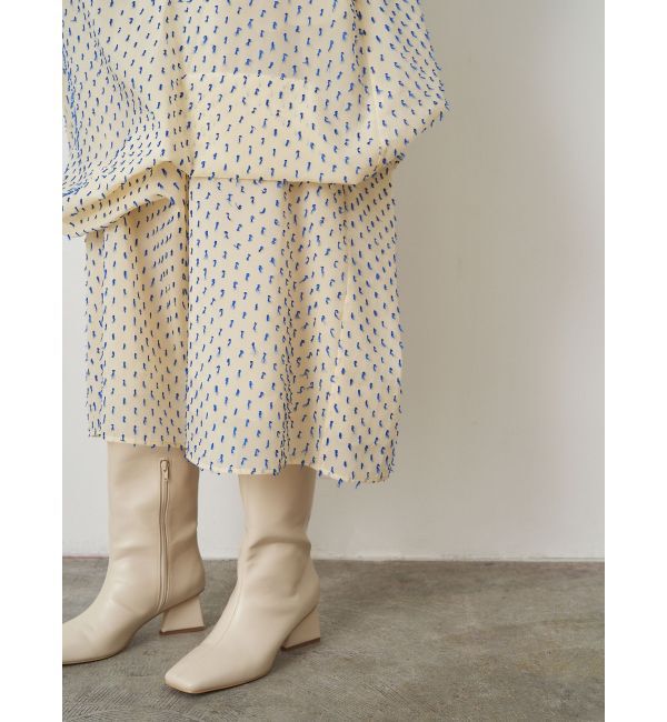 ELENDEEK「SQUARE LONG BOOTS」|ロングブーツ|