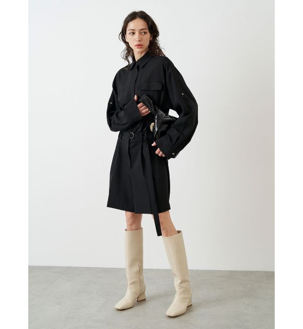 ELENDEEK「SQUARE LONG BOOTS」|ロングブーツ|