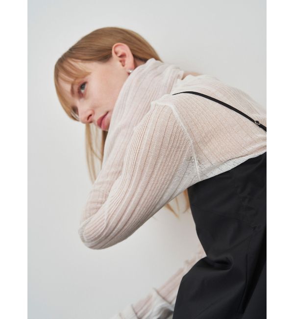 ELENDEEK「SHEER RIB KT」|ニット・セーター|オフホワイト