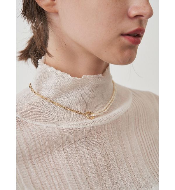 ELENDEEK「3WAY PEARL&CHAIN NECKLACE」|ネックレス|
