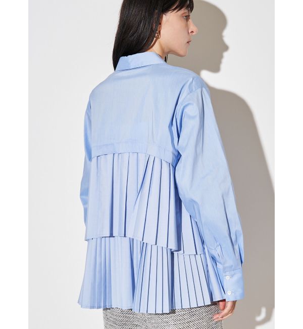 ELENDEEK「PLEATS LAYERED SH」|シャツ・ブラウス|