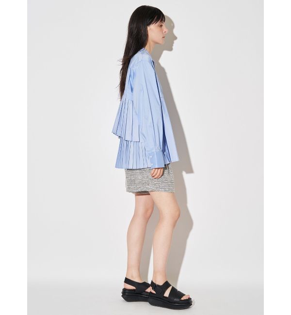 ELENDEEK「PLEATS LAYERED SH」|シャツ・ブラウス|