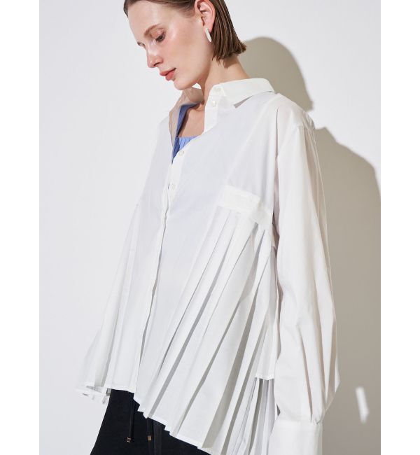 ELENDEEK「PLEATS LAYERED SH」|シャツ・ブラウス|