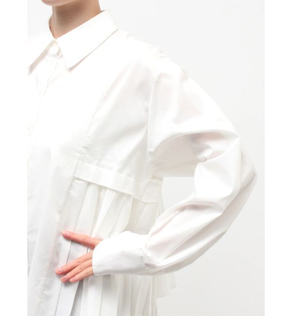 ELENDEEK「PLEATS LAYERED SH」|シャツ・ブラウス|