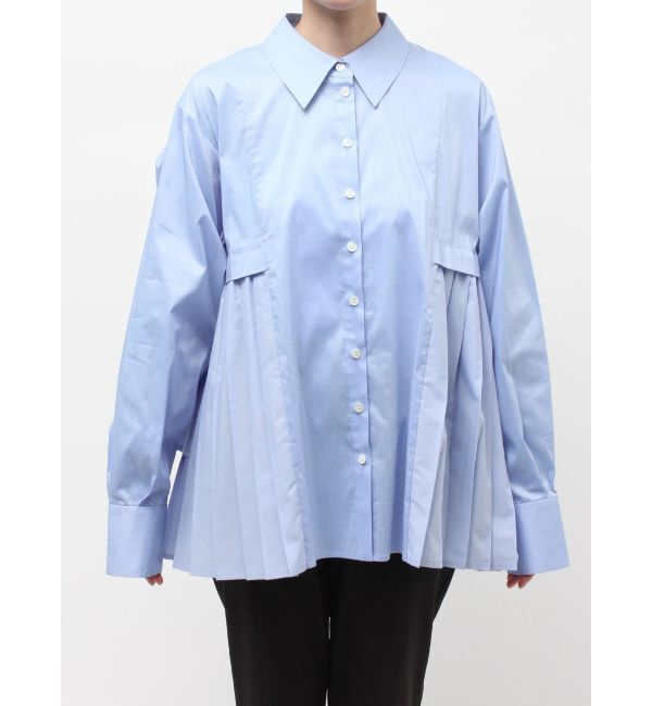 ELENDEEK「PLEATS LAYERED SH」|シャツ・ブラウス|