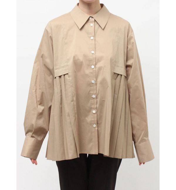 ELENDEEK「PLEATS LAYERED SH」|シャツ・ブラウス|