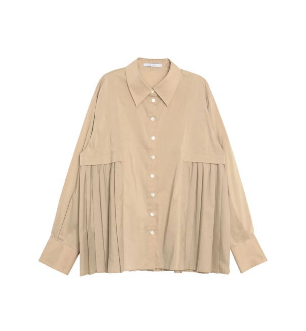 ELENDEEK「PLEATS LAYERED SH」|シャツ・ブラウス|