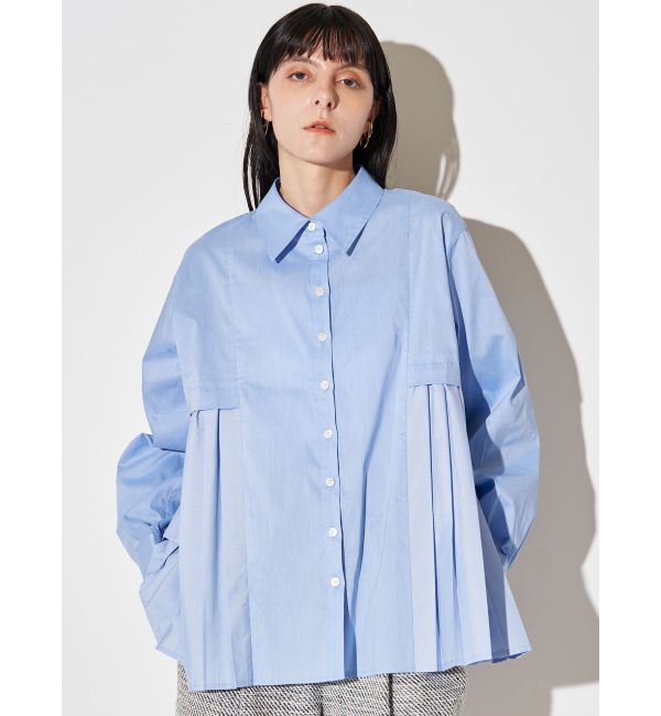 ELENDEEK「PLEATS LAYERED SH」|シャツ・ブラウス|
