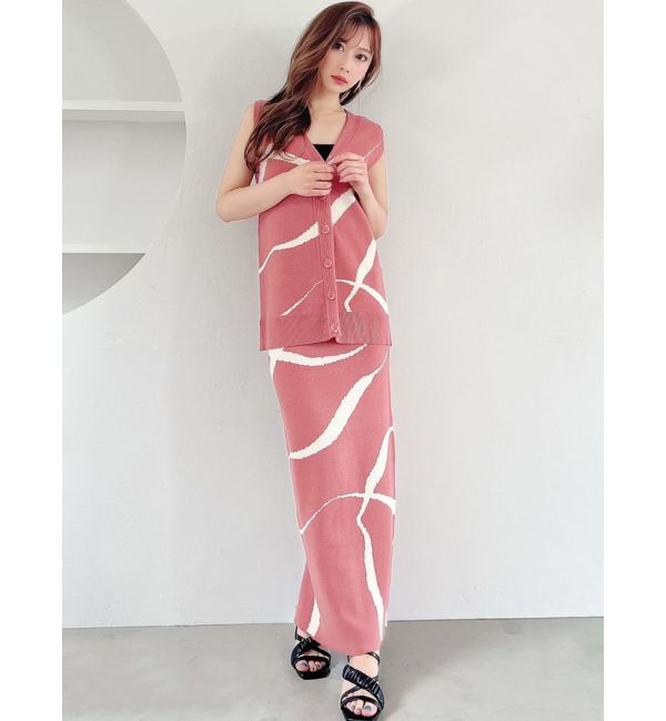 RESEXXY「ニュアンスパターンニットベスト【セットアップ着用可能】」|その他|