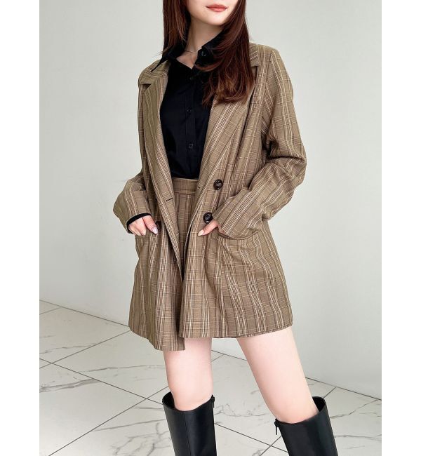 RESEXXY「テーラーミディジャケット【セットアップ着用可能】」|テーラードジャケット|グリーン