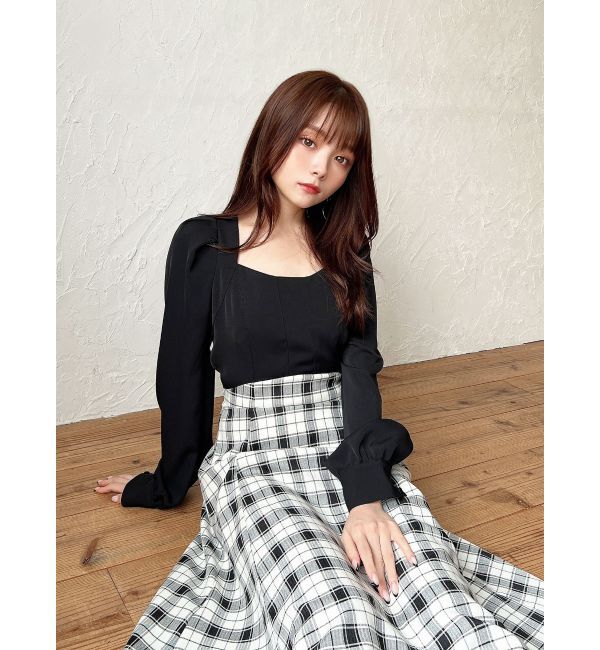 RESEXXY「ハイウエストドッキングフレアワンピース」|ワンピース|