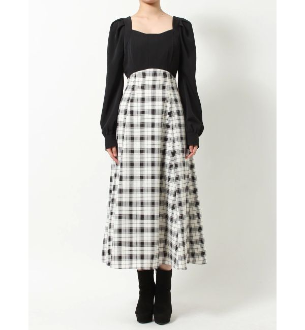 RESEXXY「ハイウエストドッキングフレアワンピース」|ワンピース|