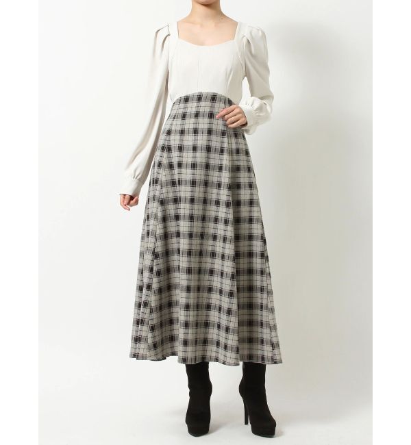 RESEXXY「ハイウエストドッキングフレアワンピース」|ワンピース|