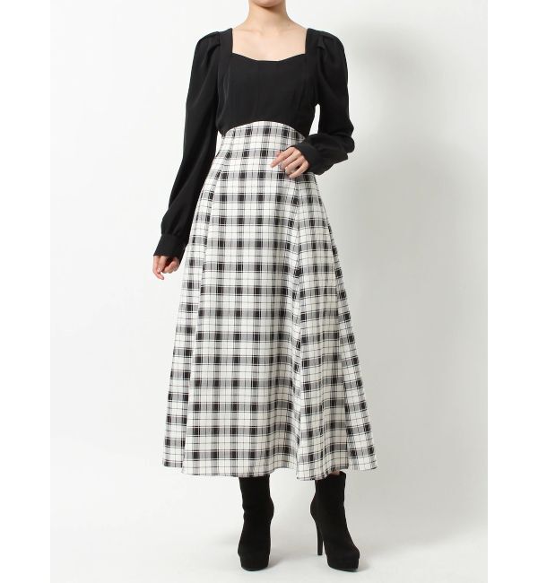 RESEXXY「ハイウエストドッキングフレアワンピース」|ワンピース|