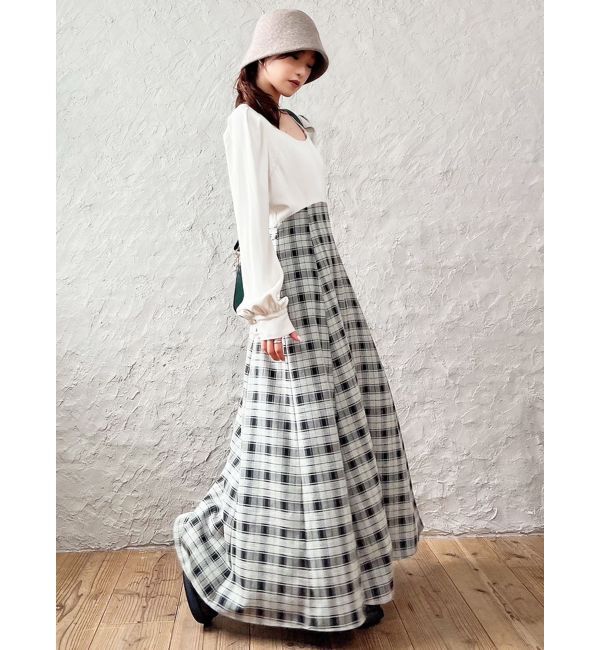 RESEXXY「ハイウエストドッキングフレアワンピース」|ワンピース|