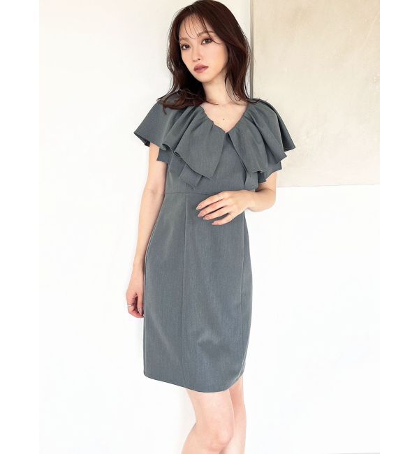 RESEXXY「ラッフルデザインミニワンピース」|ワンピース|