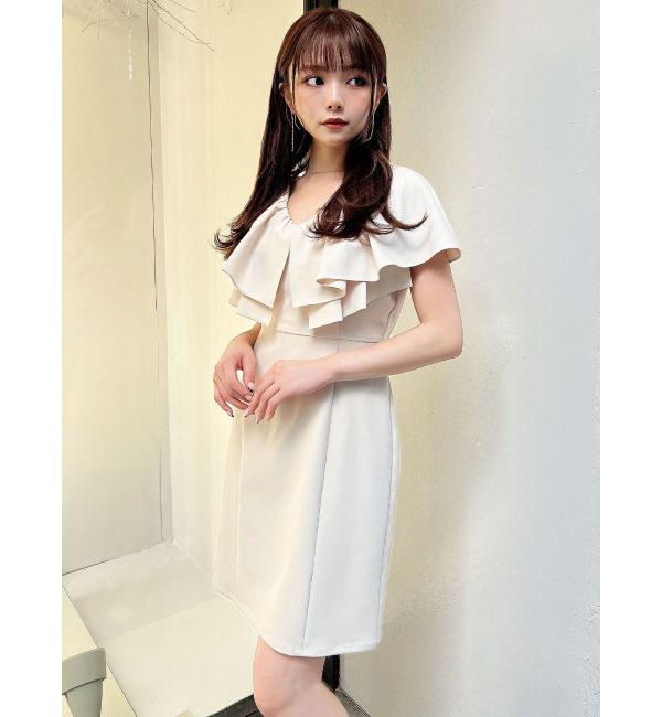 RESEXXY「ラッフルデザインミニワンピース」|ワンピース|