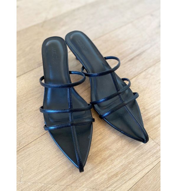 RESEXXY「ラインデザインサンダル」|サンダル|ブラック