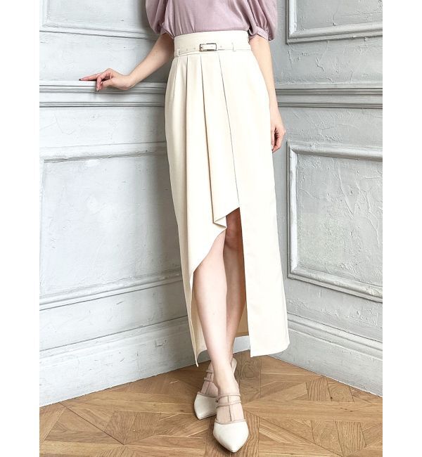 RESEXXY「ハイウエストラップスカート」|スカート|アイボリー