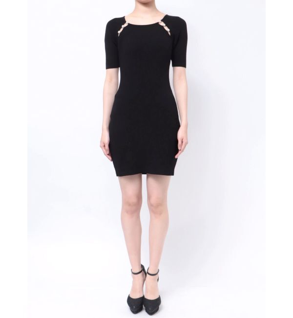 RESEXXY「パールビーズリブニットワンピース」|ワンピース|