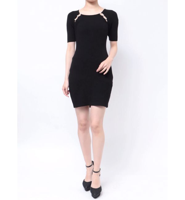 RESEXXY「パールビーズリブニットワンピース」|ワンピース|