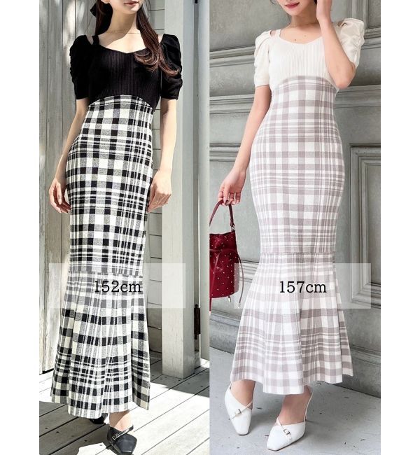 RESEXXY「ショルダーオープンマーメイドニットワンピース」|ワンピース|