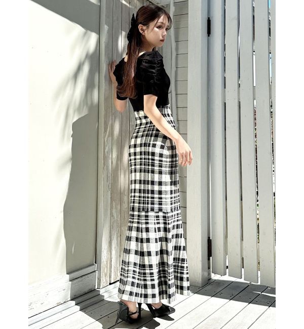 RESEXXY「ショルダーオープンマーメイドニットワンピース」|ワンピース|