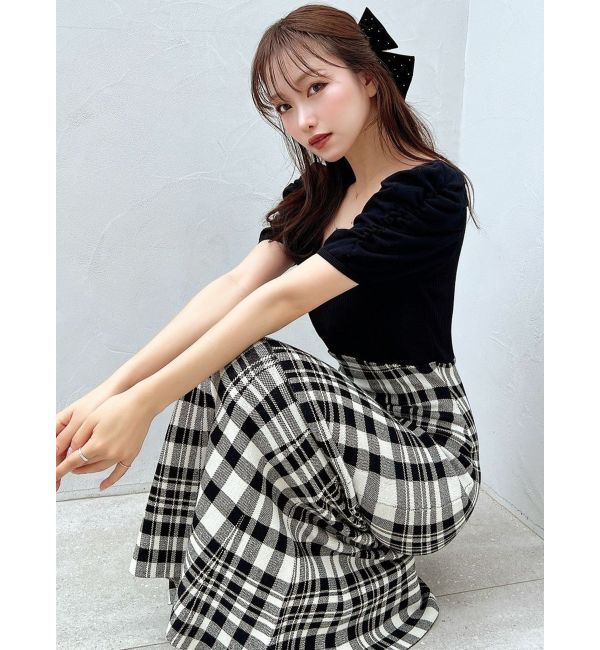 RESEXXY「ショルダーオープンマーメイドニットワンピース」|ワンピース|